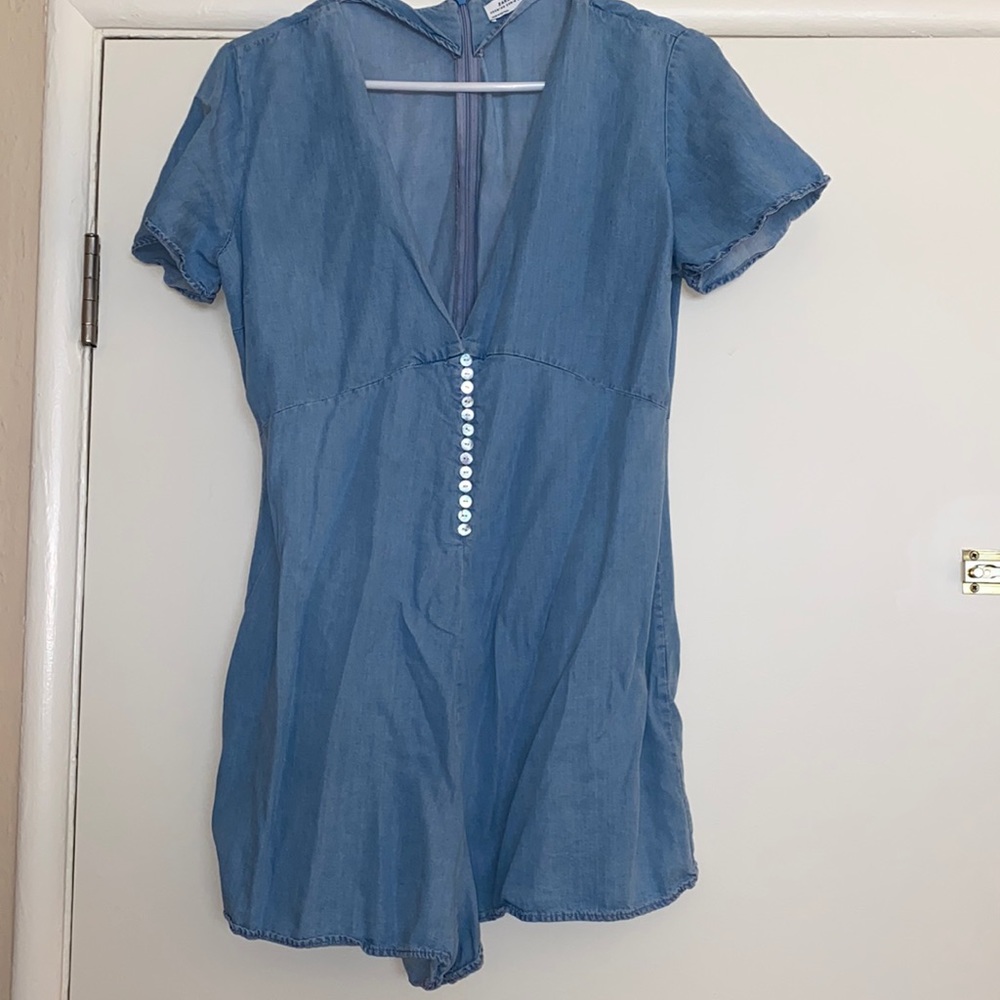 Denim romper